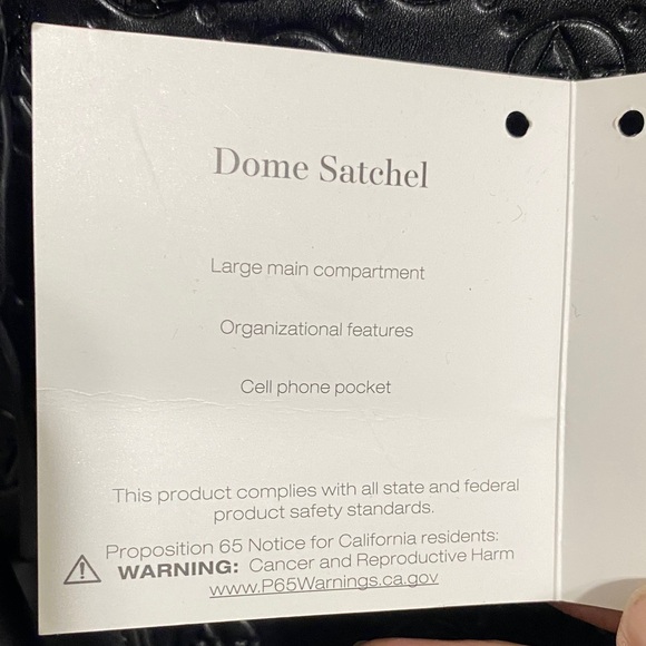 Adrenne Vittadini Black Embossed Women's Handbag - Picture 12 of 14